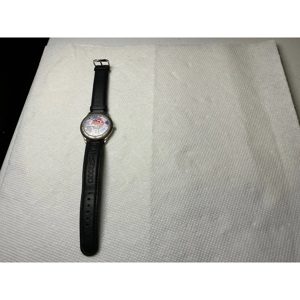 Vintage M&M's Watch Limited Edition 1998 Millennium Red Character Leather‎ Strap